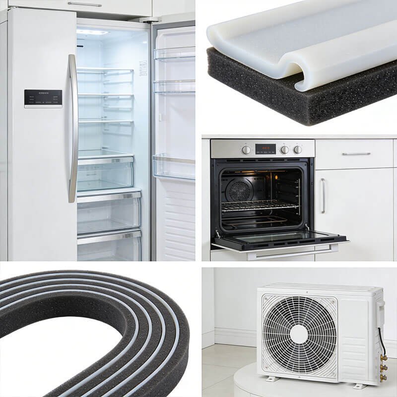 Applications of silicone foam