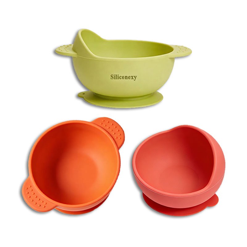 Food-Grade Silicone Bowls With Suction For Baby