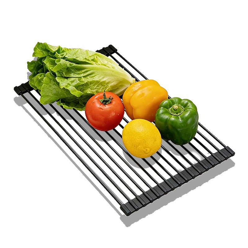 Roll Up Silicone Dish Drying Rack