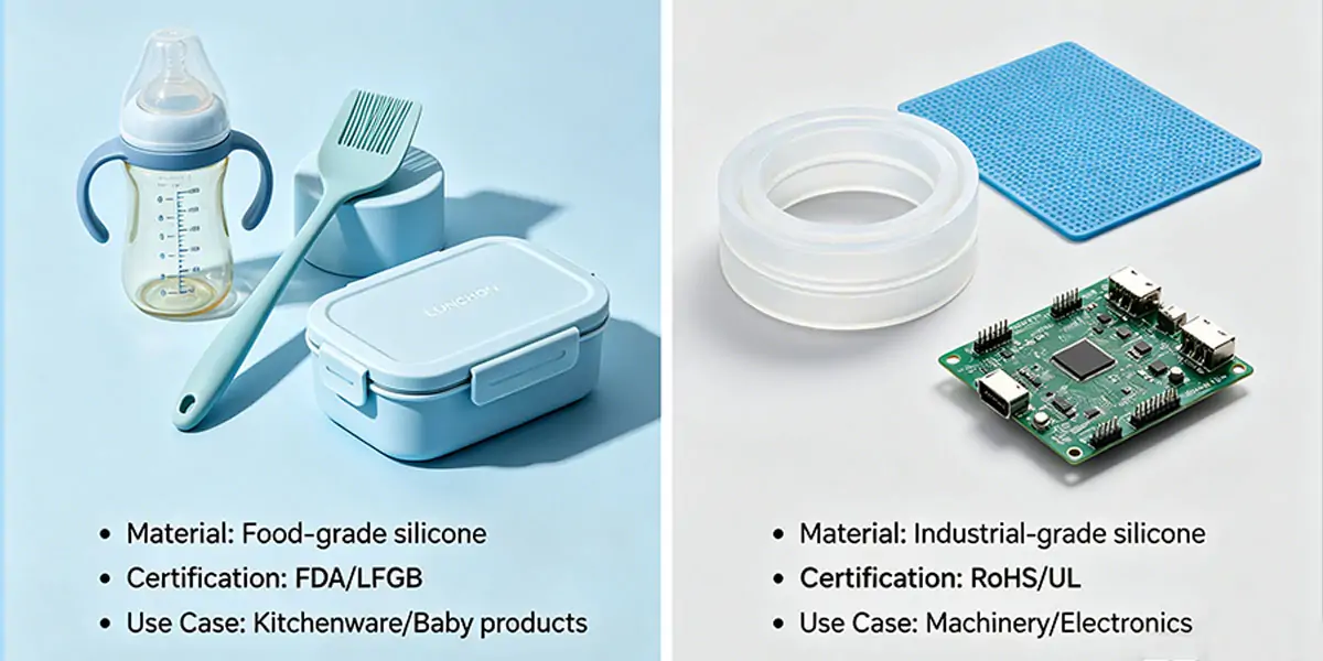 Food-Grade Silicone vs Industrial Silicone