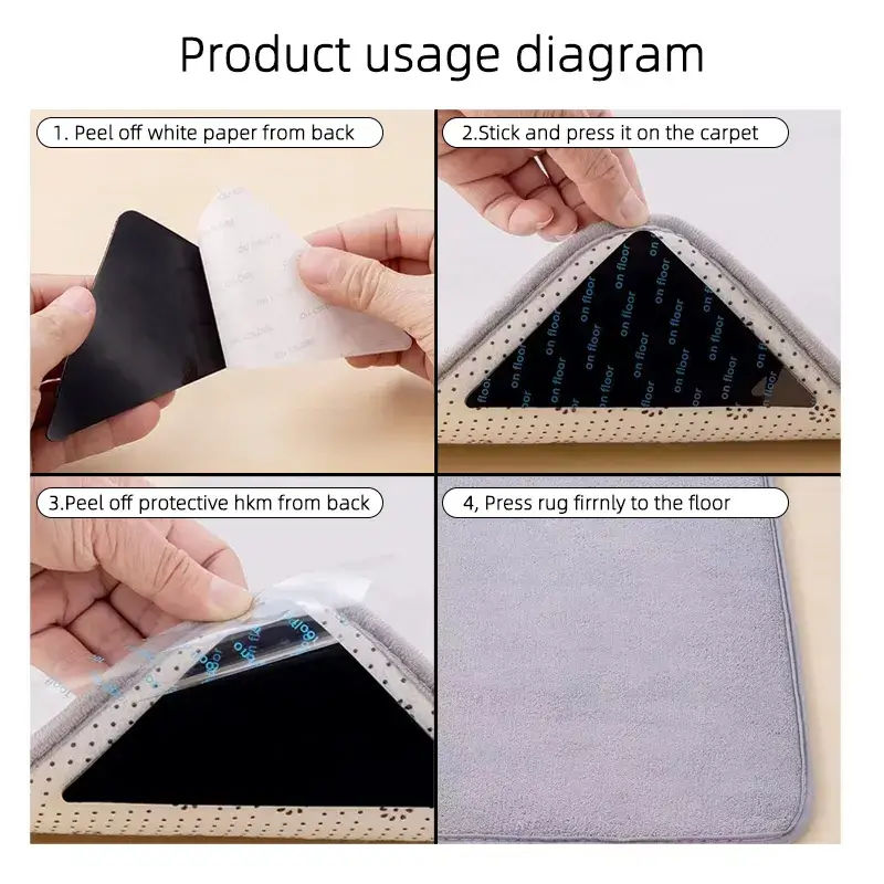 Silicone Rug Pads Grippers Usage
