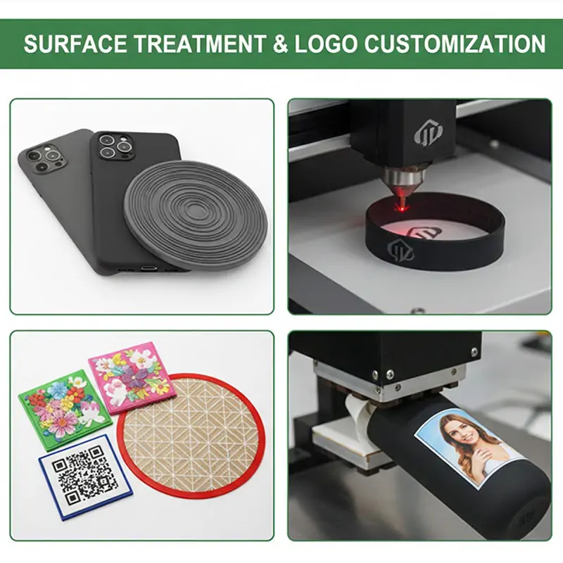 Surface treatment and logo customization