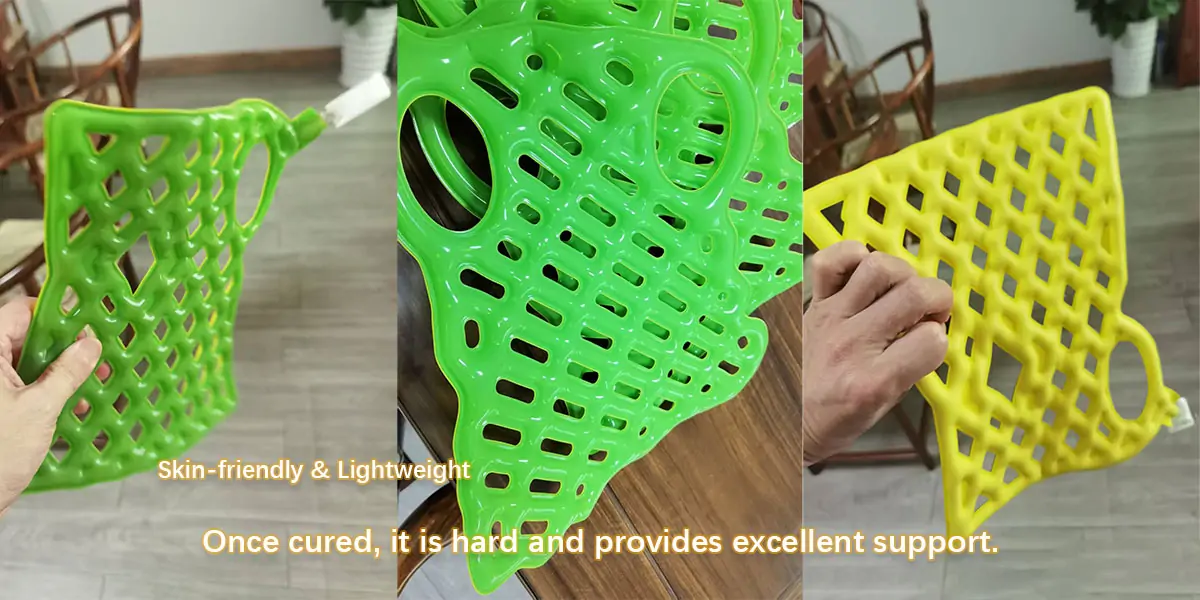 Cured Silicone Fracture Immobilization Brace