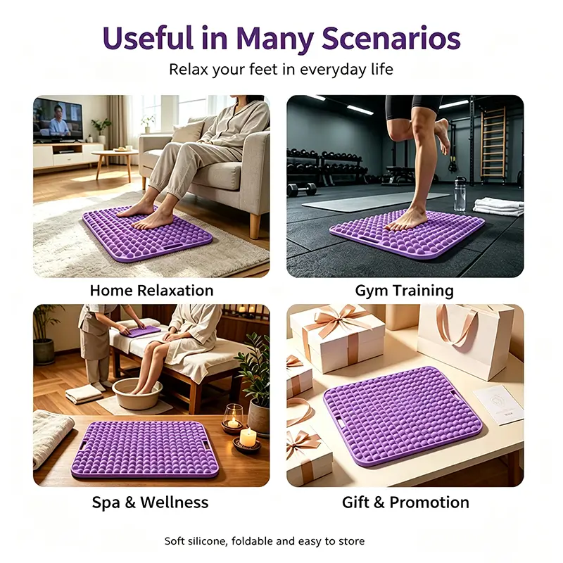 Silicone Acupressure Foot Massage Mat Applications