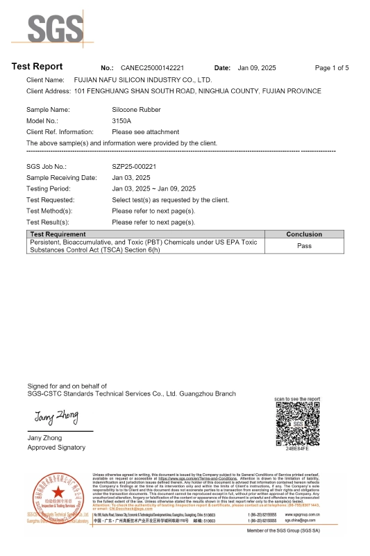 TSCA -silicone rubber