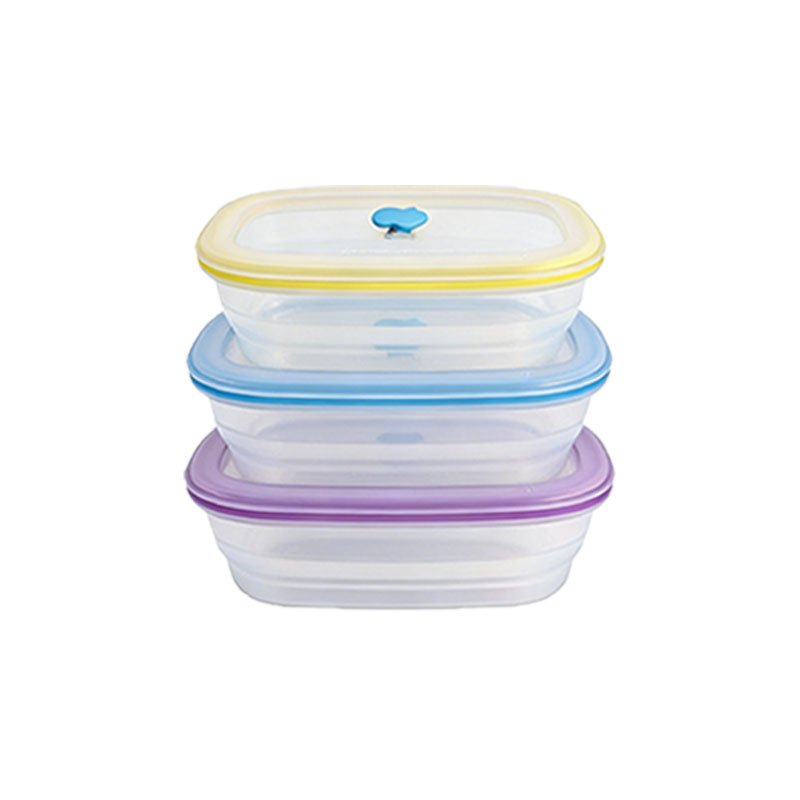 Collapsible Silicone Food Storage Containers