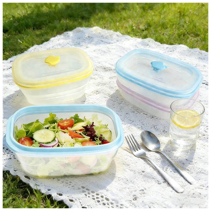 Outdoor Silicone Picnic Lunch Box